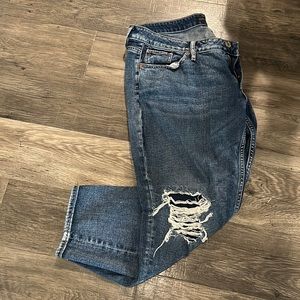 Silver Boyfriend Jeans